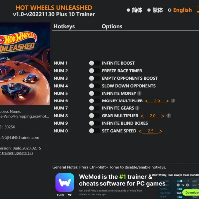 HOT-WHEELS-UNLEASHED-Trainer